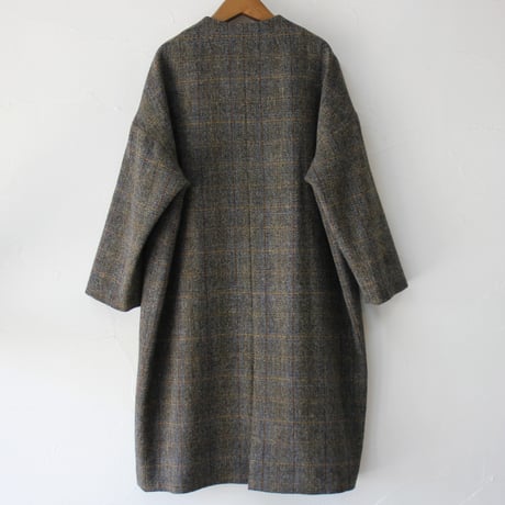 atelier naruse アトリエナルセ　ハリスツィードウールコクーンコート Harris Tweed wool cocoon coat