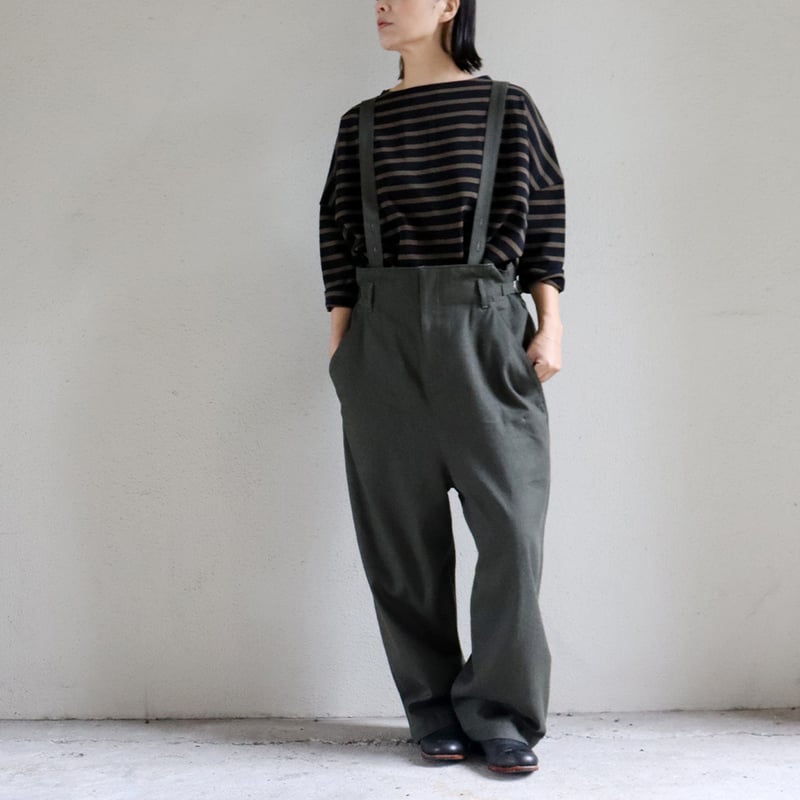 完売品☆atelier naruse アトリエナルセ パンツ atelier naruse アトリエナルセ / コットンデニムWゴムバルーン