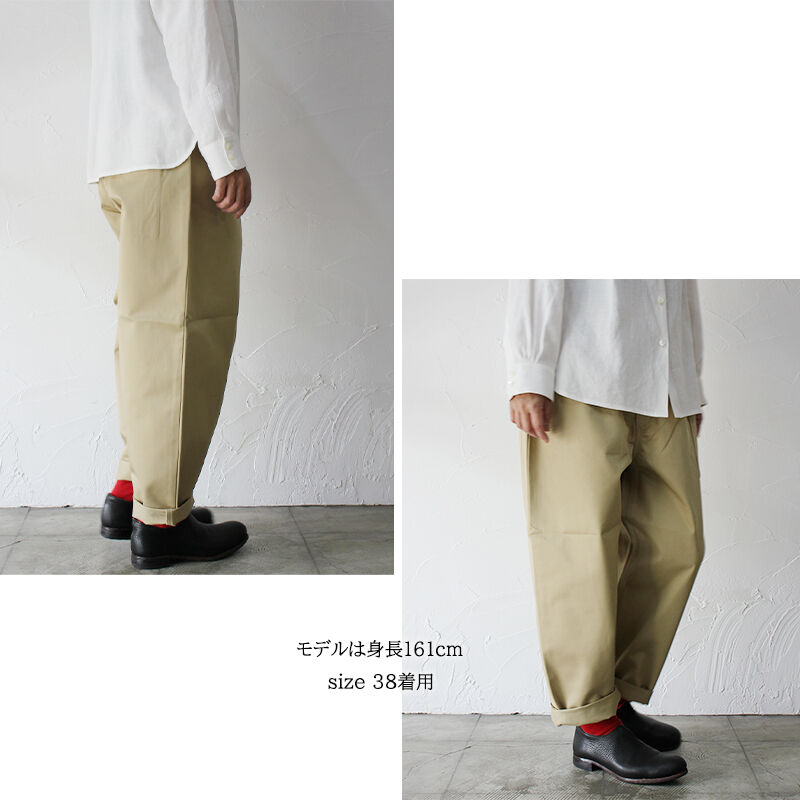 再入荷** atelier naruse アトリエナルセ cotton chino bal 再入荷** atelier naruse アトリエナルセ cotton chino bal