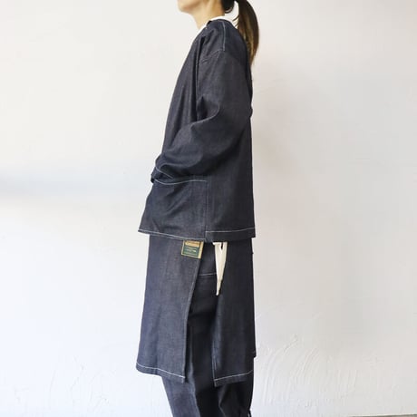 ASEEDONCLOUD アシードンクラウド HandWerker smock 起毛デニムスモック　#インディゴ【送料無料】