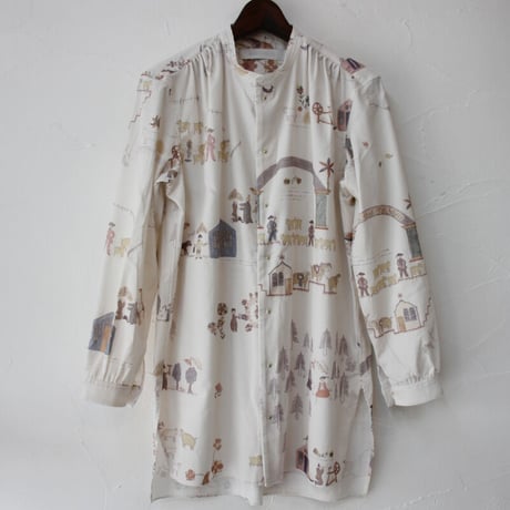 ASEEDONCLOUD アシードンクラウド　Shepherd diary cloth Kigansai shirt #off white 【送料無料】
