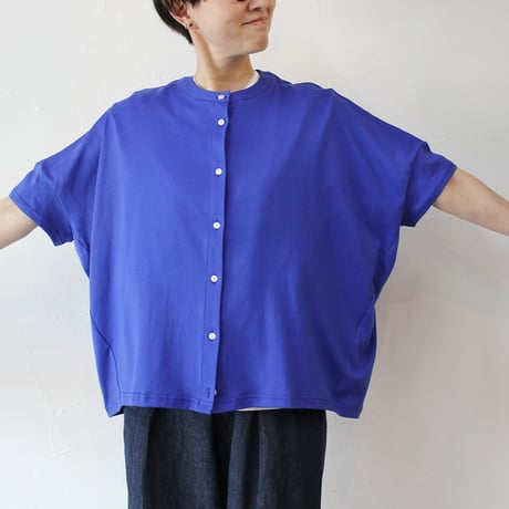 **再入荷**LinenYa リネンヤ　Tシャツカーディガン　#ブルー、アイスグレー、イエロー、レッド