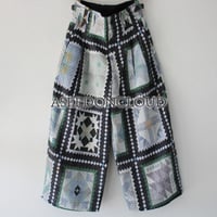 ASEEDONCLOUD アシードンクラウド　Mosaic quilt print Jyunreika trouser #black 【送料無料】