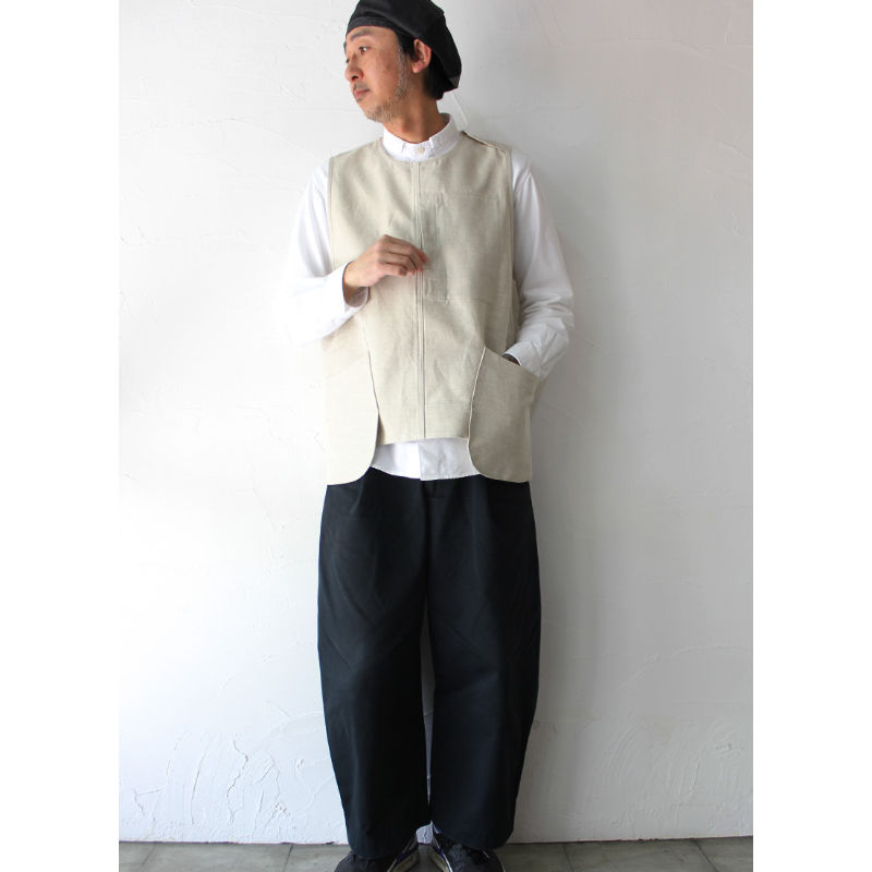 ASEEDONCLOUD アシードンクラウド cloud seeding vest #生成り ASEEDONCLOUD アシードンクラウド cloud seeding vest #生成り
