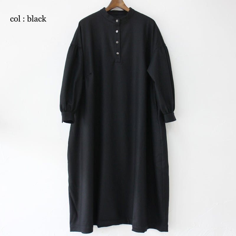 linenya リネンや ワンピース 再入荷** LinenYa リネンヤ コットンスタンドカラーワンピース