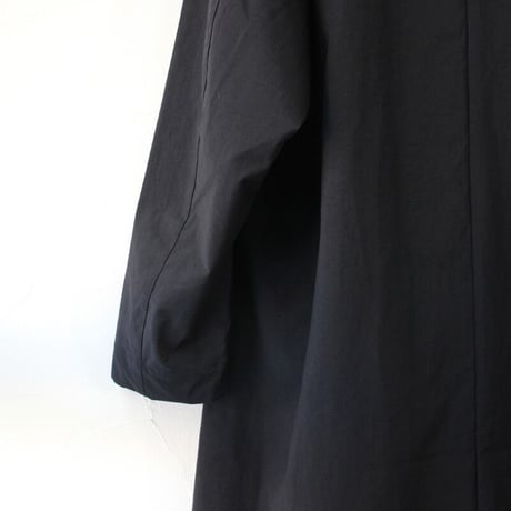 amne アンヌ　NYLON covered coat　カバーコート #ブラック　【送料無料】