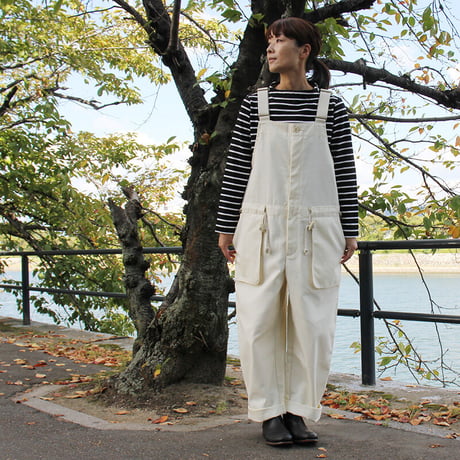 ASEEDONCLOUD アシードンクラウド　Hyouryushi tricotine Shared work wader　#off white　【送料無料】