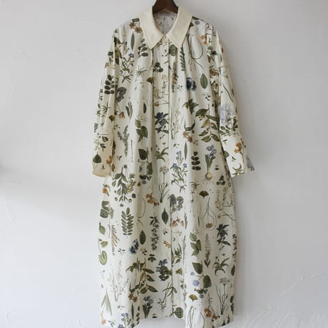 ASEEDONCLOUD アシードンクラウド　Tea garden flower print Tea garden gown #off white 【送料無料】