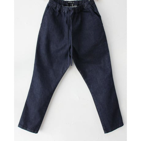TRAVAIL MANUEL トラバイユマニュアル　ストレッチデニムペグパンツ　#INDIGO , BLACK