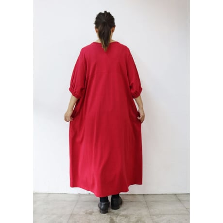 **再入荷** amne アンヌ YOKE dress ヨークドレス  #レッド、ブラック　【送料無料】