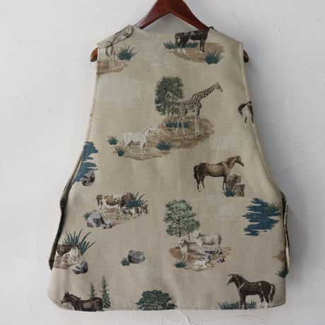 ASEEDONCLOUD アシードンクラウド  Constellatoin cloth Hiraeth waistcoat #beige 【送料無料】