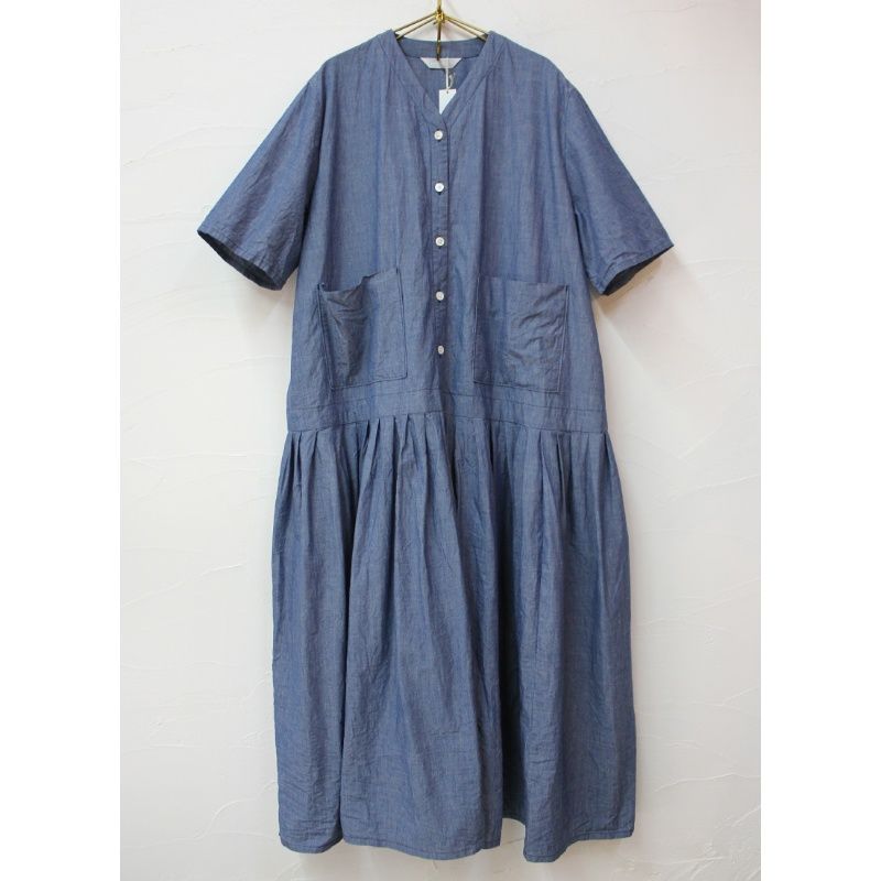 homspun C/LシャンブレーローウエストタックOP 再入荷** homspun ホームスパン ライトオンスシャンブレーローウエスト