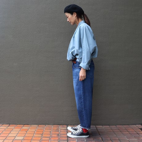 ARTE POVERA アルテポーヴェラ　 タイプライター染めポンチョシャツ　#ホワイト、スモークサックス、ブラック