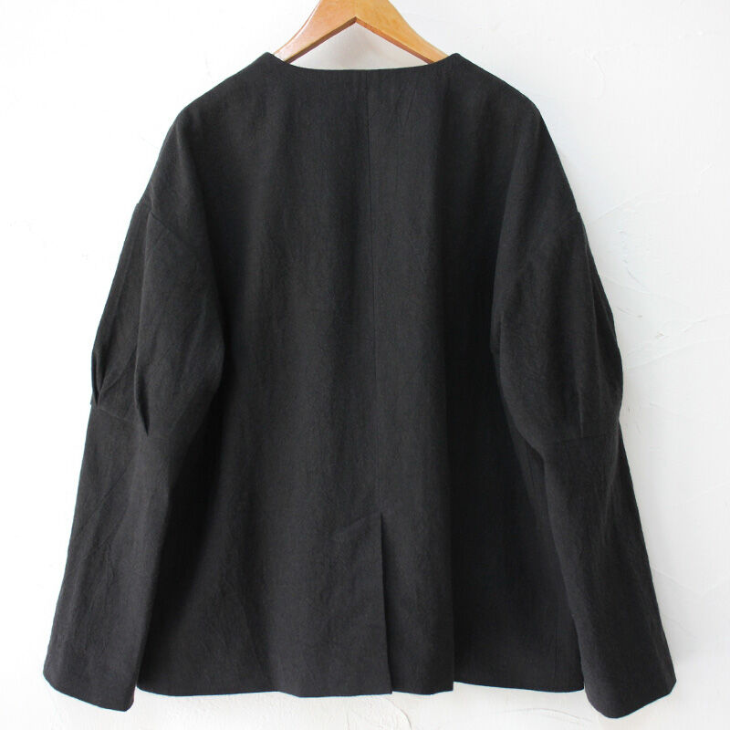 再入荷** MAGALI マガリ リネンウールクラシックジャケット #カーキ