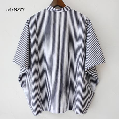 **またまたまた再入荷** LinenYa リネンヤ　近江タンブラーヘンリーネックブラウス　#ブラック、ネイビー、ベージュ、レッド