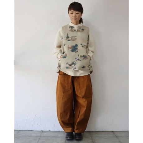ASEEDONCLOUD アシードンクラウド  Constellatoin cloth Hiraeth waistcoat #beige 【送料無料】
