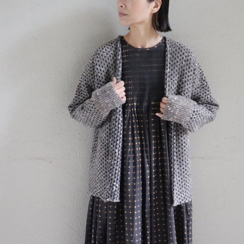 再入荷**homspun ホームスパン ナチュラルネップジャガード