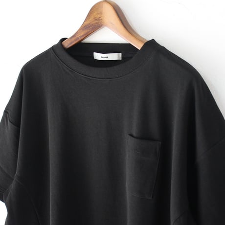amne アンヌ TWISTED JERSEY half sleeve bottie #ブラック、ブルー