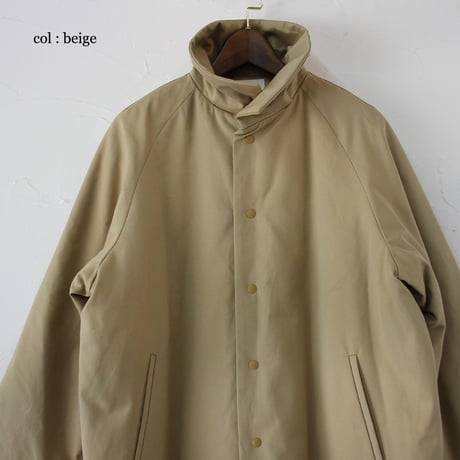 **2025a/w分到着**atelier naruse アトリエナルセ　cotton batting coat　コットン中綿コート　【送料無料】