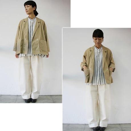 ARTE POVERA アルテポーヴェラ　タイプライタータンブルダブルジャケット　♯ベージュ、ネイビー　【送料無料】
