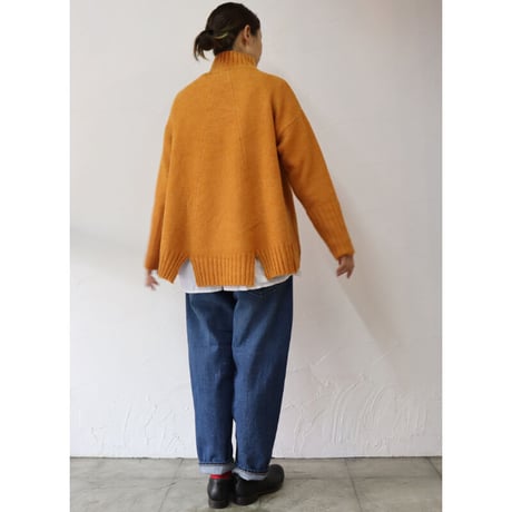 maomade マオメイド　NEWヤクフィールハイネックニット　#オフベージュ、グレージュ、オレンジ、ブラック　【送料無料】