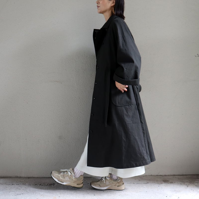 MAGALI マガリ コットンリネンアンティークキャンバストレンチコート
