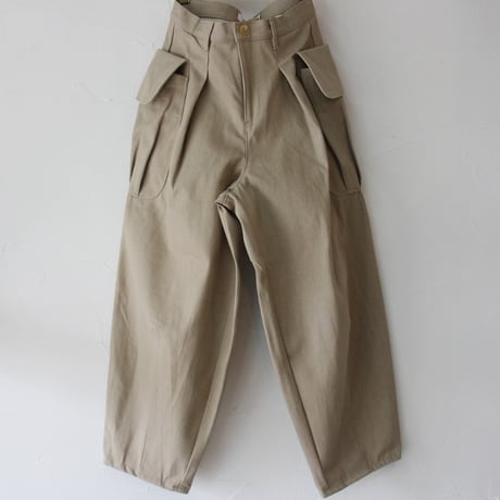 ASEEDONCLOUD アシードンクラウド　P.E DENIM trousers #sand beige　【送料無料】