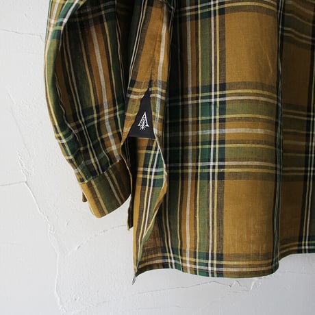 ASEEDONCLOUD アシードンクラウド　Jiyusou check cloth Automata engineer shirts　#キャメル　【送料無料】
