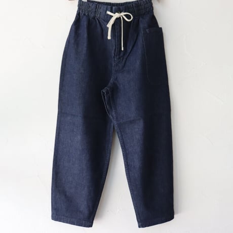 **再入荷** atelier naruse アトリエナルセ cotton denim balloon pants コットンデニムウエストゴムバルーンパンツ #インディゴ　【送料無料】