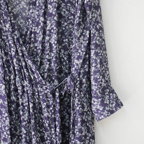 atelier naruse アトリエナルセ　デヴォ社～mini flower～カシュクールワンピース　#ネイビー