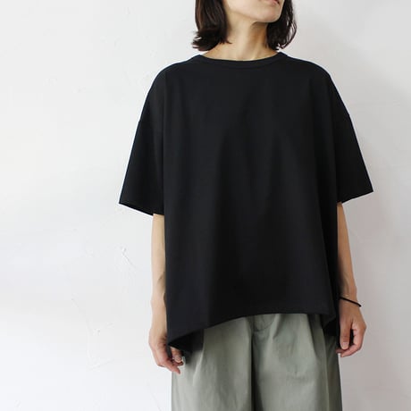 **再入荷** TRAVAIL MANUEL トラバイユマニュアル　ミディ天竺バックフレアTシャツ