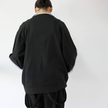 amne アンヌ　DRAPEY cardigan #アイボリー、ブラック　【送料無料】