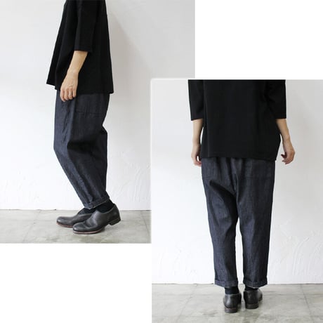 TRAVAIL MANUEL トラバイユマニュアル　6.5ozライトデニムサドルパンツ　♯ LT/INDIGO , INDIGO , GREY　【送料無料】