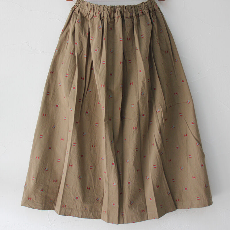 ホームスパン homspun スカート ドット柄 ペチコート付 ホームスパン homspun スカート ドット柄 ペチコート付 ホームスパン