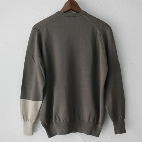 atelier naruse アトリエナルセ 　コットンニットバイカラースリーブ　cotton knit bicolor sleeve