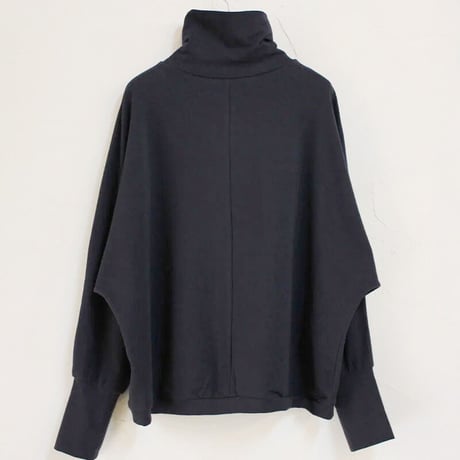 **ネイビーのみ再入荷** LinenYa 天竺ハイネックプルオーバー　#ネイビー、グレー　【送料無料】