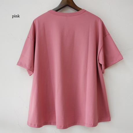 **再入荷** TRAVAIL MANUEL トラバイユマニュアル　ミディ天竺バックフレアTシャツ