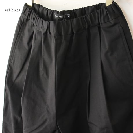 **またまた再入荷** TRAVAIL MANUEL トラバイユマニュアル　コンパクトチノストレッチバームパンツ　#杢グレー、ブラック