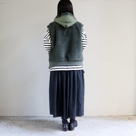 ARTE POVERA アルテポーヴェラ　チェコキルトRE-ARMEE MIXフードベスト　#オリーブMIX　【送料無料】