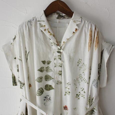 ASEEDONCLOUD アシードンクラウド plant memories print assimilate plants dress  #off white