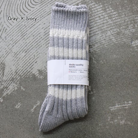 decka Quality Socks デカソックス　Stripes Heavyweight Socks