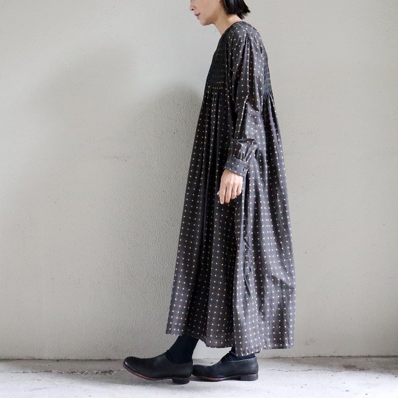 maison de soil メゾンドソイル 80sコットンコントラスト花柄クルー