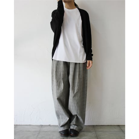 **またまた再入荷** TRAVAIL MANUEL トラバイユマニュアル　リネン天竺ボレロカーディガン　#ブラック、杢グレー、レッド、イエロー　【送料無料】