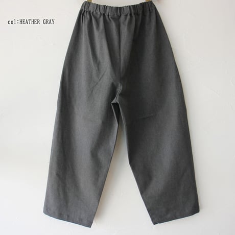 **またまた再入荷** TRAVAIL MANUEL トラバイユマニュアル　コンパクトチノストレッチバームパンツ　#杢グレー、ブラック
