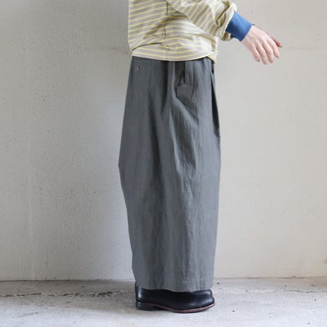 atelier naruse アトリエナルセ　コットンガウチョパンツ　cotton gaucho pants　#キャメル、チャコール　【送料無料】