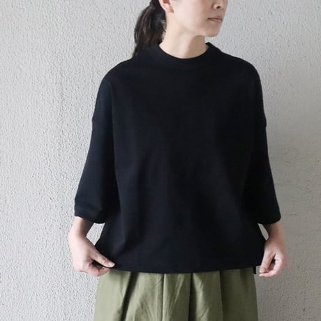 TRAVAIL MANUEL トラバイユマニュアル　度詰天竺ワイドスリーブプルオーバー