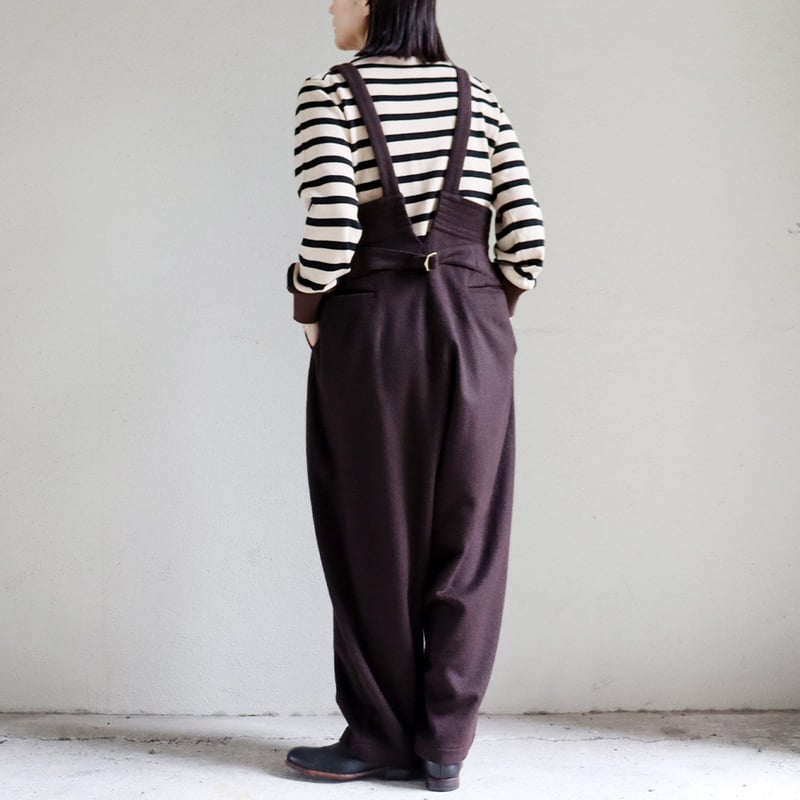 SUSURI ススリ ムースパンツ #brown,navy 【送料無料】 | sukima-スキマ