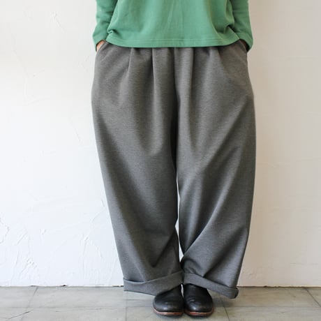 ARTE POVERA アルテポーヴェラ　ポルテックスポンチ2タックワイドパンツ　#ダークグレー
