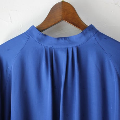 ASEEDONCLOUD アシードンクラウド　Camellia sinensis jacquard Laboratory dress  #Blue