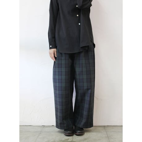 TRAVAIL MANUEL トラバイユマニュアル　T/Cチェックレイバーパンツ　#ベージュｘブラック、ブラックウォッチ　【送料無料】